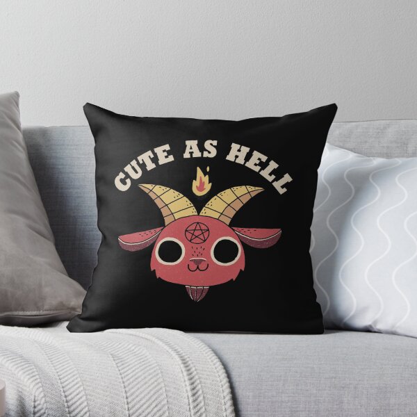 Cute As Hell Throw Pillow
