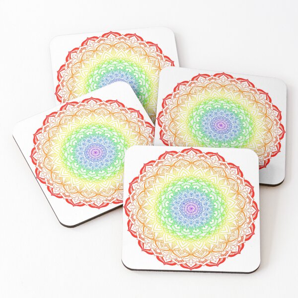 Item preview, Rainbow Gay Pride Mandala designed and sold by JustGottaDraw.