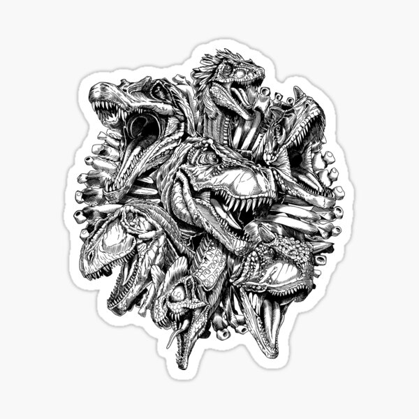 Carnivores (B/W) Sticker