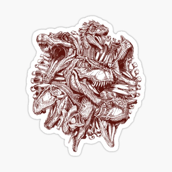 Carnivores (red) Sticker