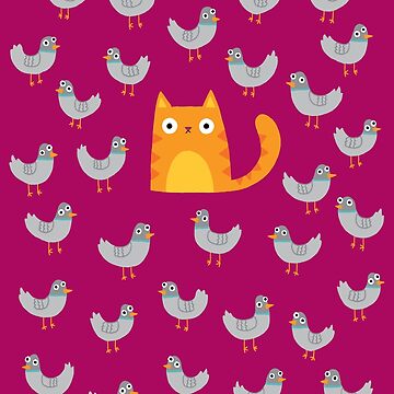 Artwork thumbnail, Cat Among The Pigeons by DinoMike