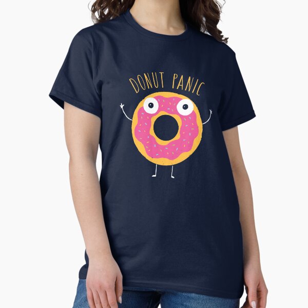 Vista previa del artículo con la obra «Donut Panic», diseñado y vendido por DinoMike.