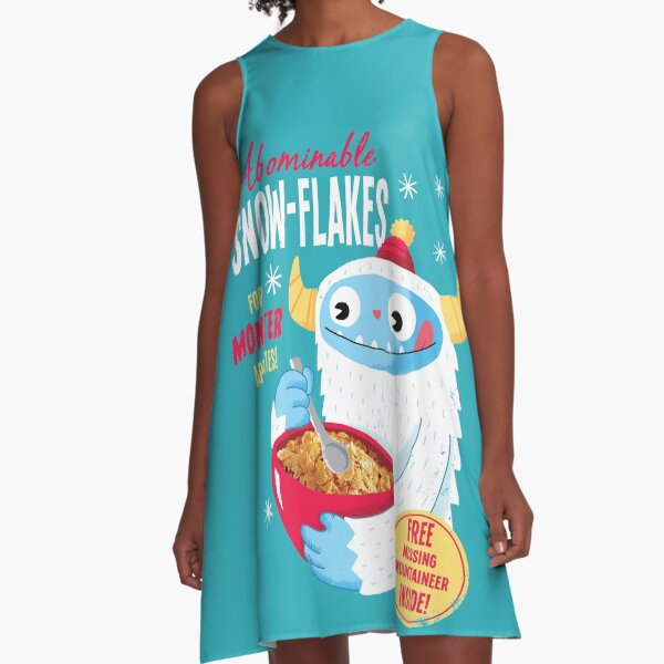 Abominable Snowflakes A-Line Dress
