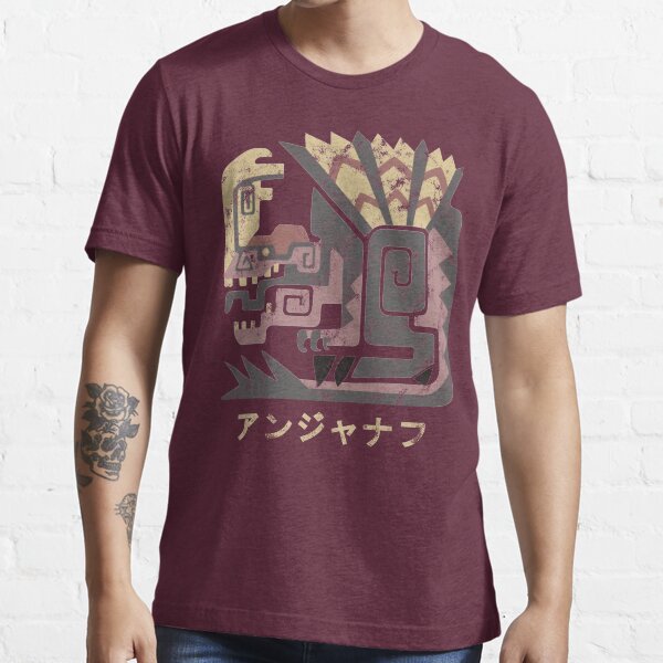 Monde de chasseur de monstres Icône Anjanath Kanji T-shirt essentiel