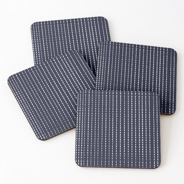 Item preview, Dotted Lines on Dark Blue designed and sold by BlertaDK.