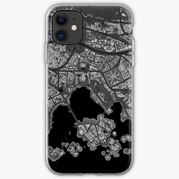 Zerrissener Stadtplan iPhone Flexible Hülle