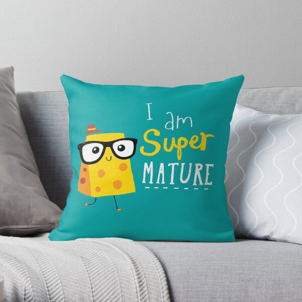 Super Mature Throw Pillow