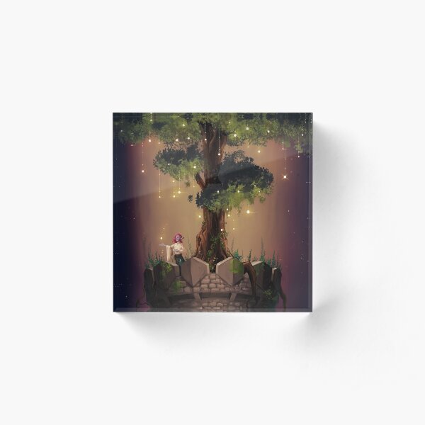 The Tree Tower Acrylic Block