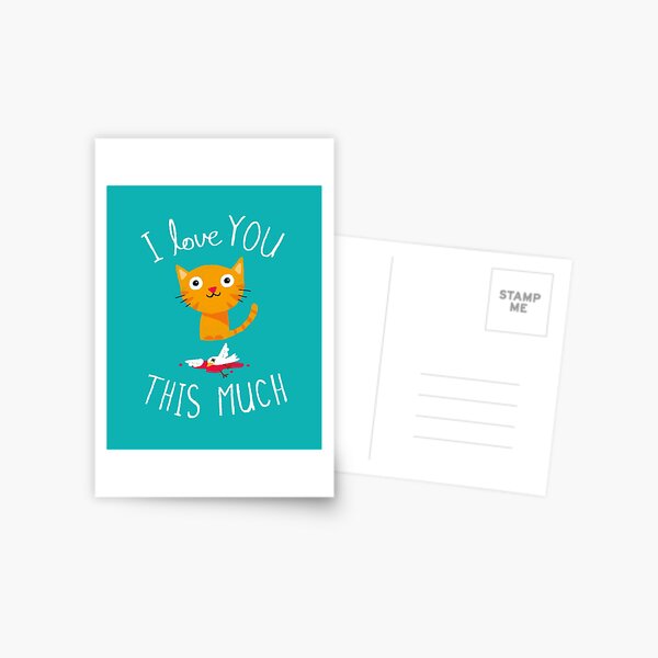 I Love You This Much Postcard
