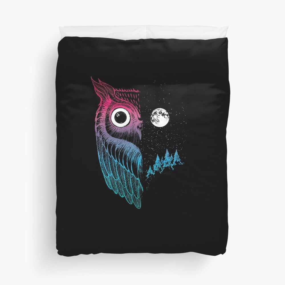 night owl duvet cover