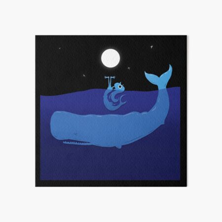 Luna-Lu & the Sightless Whale Art Board Print