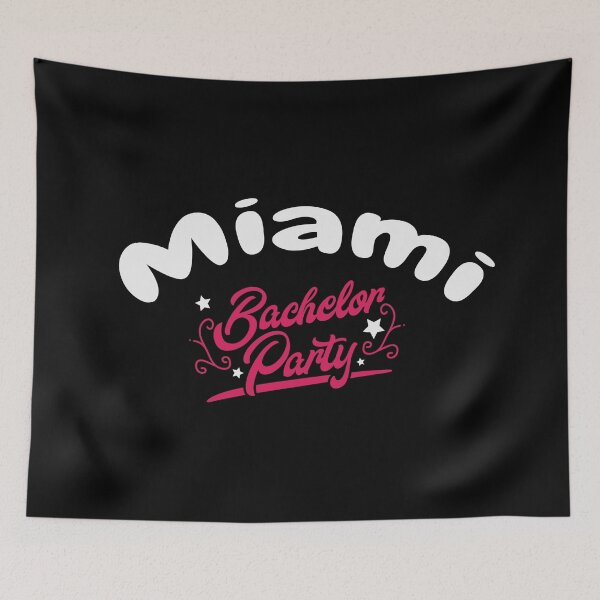 Item preview, Bachelor Party Shirt Miami Pre Wedding Celebration Tee designed and sold by haselshirt.