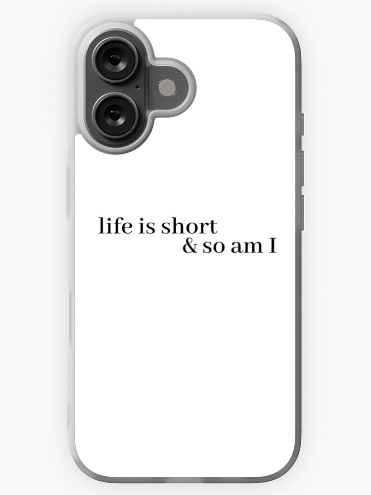 Imagen 1 de 5, Funda de iPhone con la obra la vida es corta y yo también, diseñada y vendida por LeighAnne64.