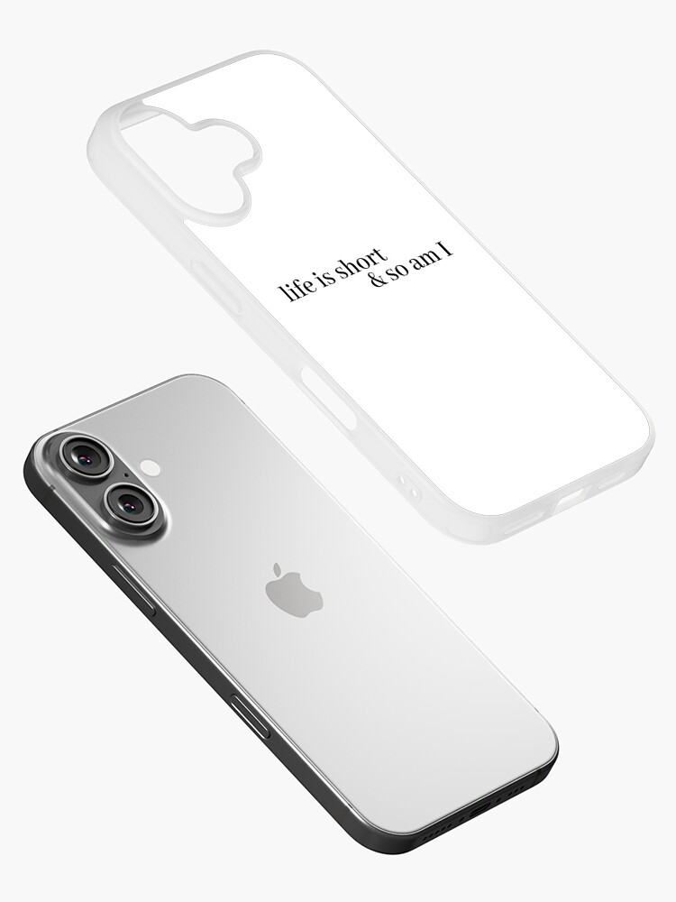 Imagen 2 de 5, Funda de iPhone con la obra la vida es corta y yo también, diseñada y vendida por LeighAnne64.