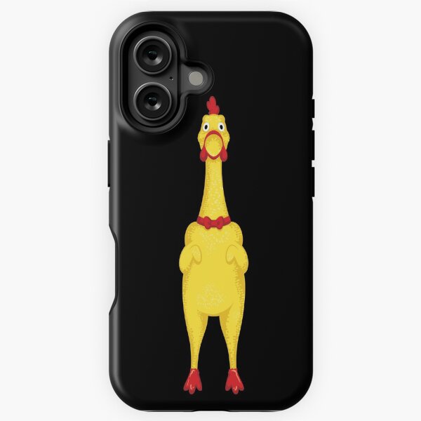 Vista previa del artículo con la obra «Juguete De Pollo De Goma», diseñado y vendido por supermara.