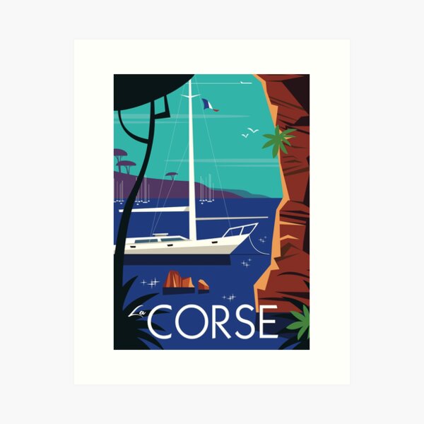 Affiche La Corse Impression artistique