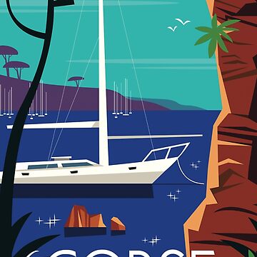Artwork thumbnail, La Corse poster by GAGodel