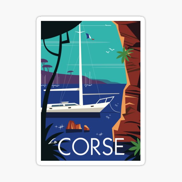 Affiche La Corse Sticker