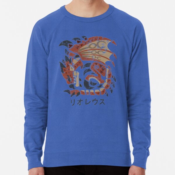 Monster Hunter World Rathalos Kanji Icon Lightweight Sweatshirt