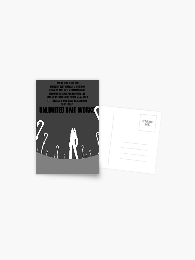 Unlimited Bait Works Postcard for Sale by Explicit Designs