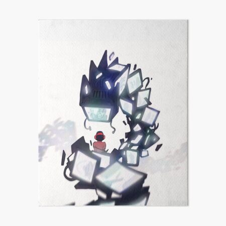 Youtube Character Art Board Prints Redbubble - what is he hiding down there in roblox youtube anime youtube