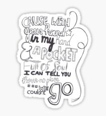 Mirrors Lyric Art Sticker