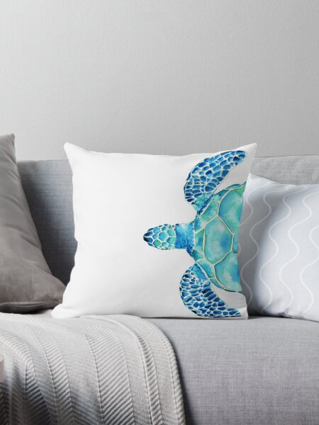 Item preview, Coastal. Sea turtle. Watercolor painting. designed and sold by Feeling Artsy.