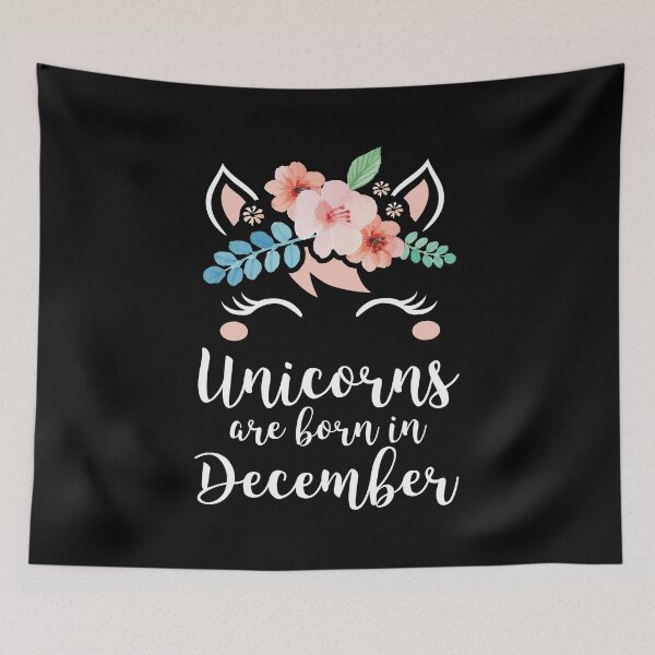 Item preview, Unicorns Are Born In December Shirt Birthday Month Gift Tee designed and sold by haselshirt.