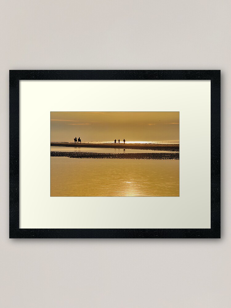 Alternate view of Seashore sunset Framed Art Print