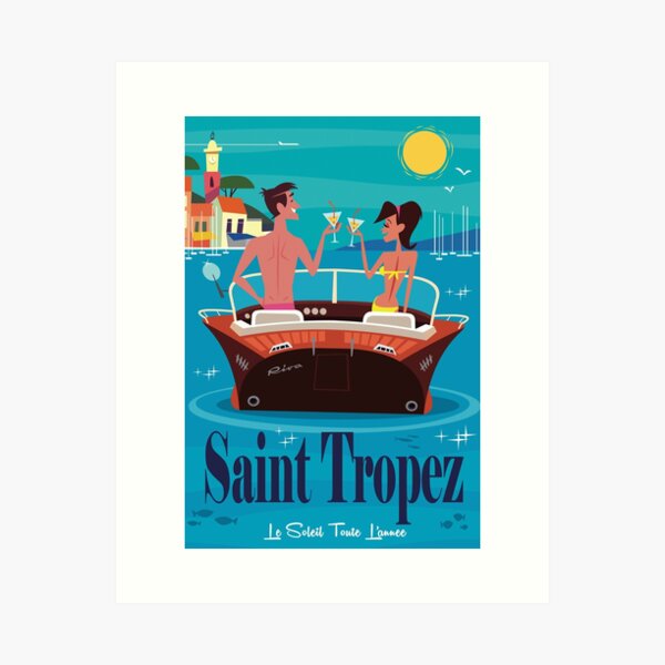Item preview, St Tropez Poster designed and sold by Gary Godel.