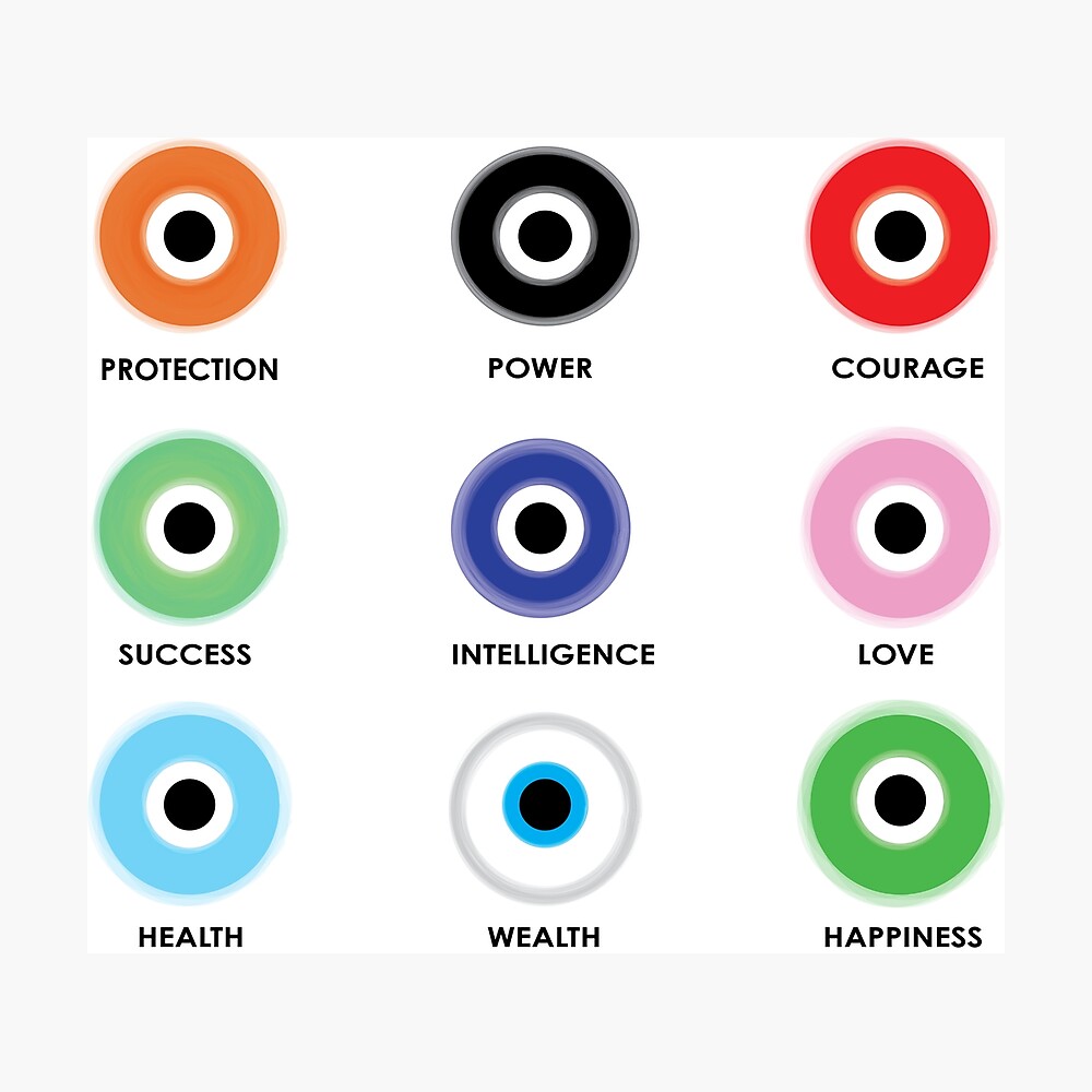 18 Evil Eye Color Chart TraceyRamzey   Pp,840x830 Pad,1000x1000,f8f8f8.u2 