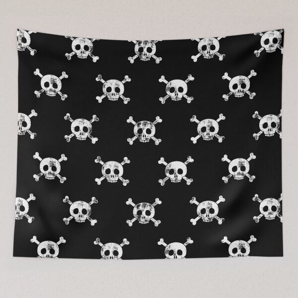 Item preview, Skull and cross bones - Monochrome designed and sold by littlearrow.
