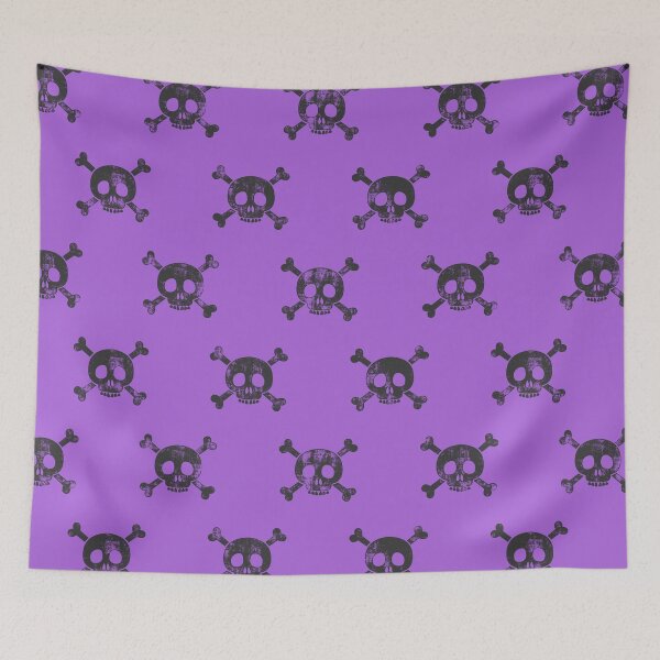 Item preview, Skull and cross bones - purple designed and sold by littlearrow.