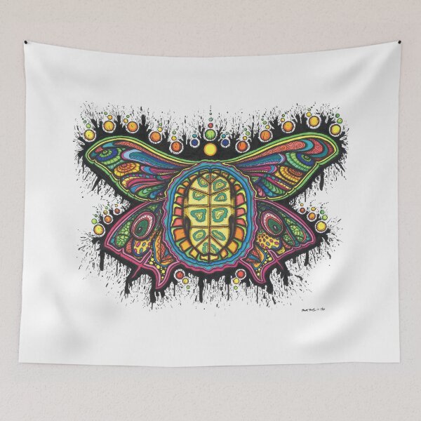 Item preview, Psychedelic Turtle Moth designed and sold by CosmicMellen.