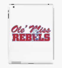 OLE MISS WITH EMBEDDED MASCOT iPad Case/Skin