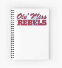 OLE MISS WITH EMBEDDED MASCOT Spiral Notebook