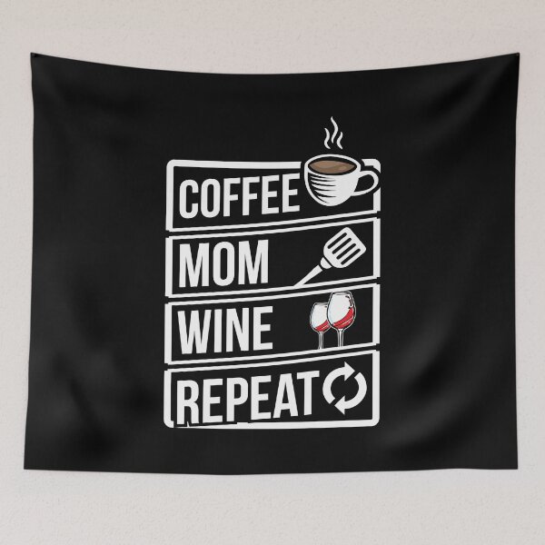Artikelvorschau, Coffee Lover Coffee Mom Wine Coffee Birthday Gift entworfen und verkauft von haselshirt.