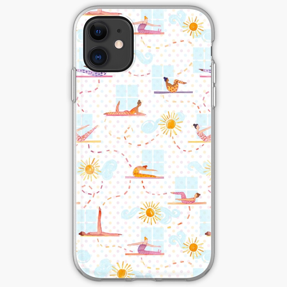 Morning Pilates - Watercolor iPhone Case & Cover