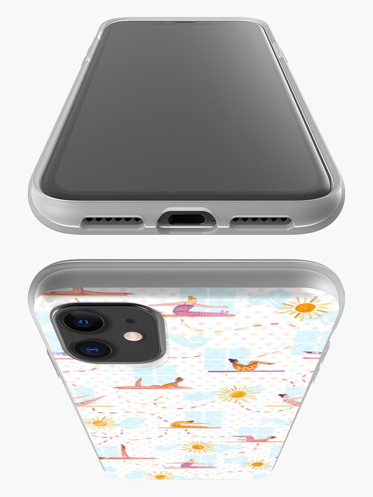Alternate view of Morning Pilates - Watercolor iPhone Case & Cover