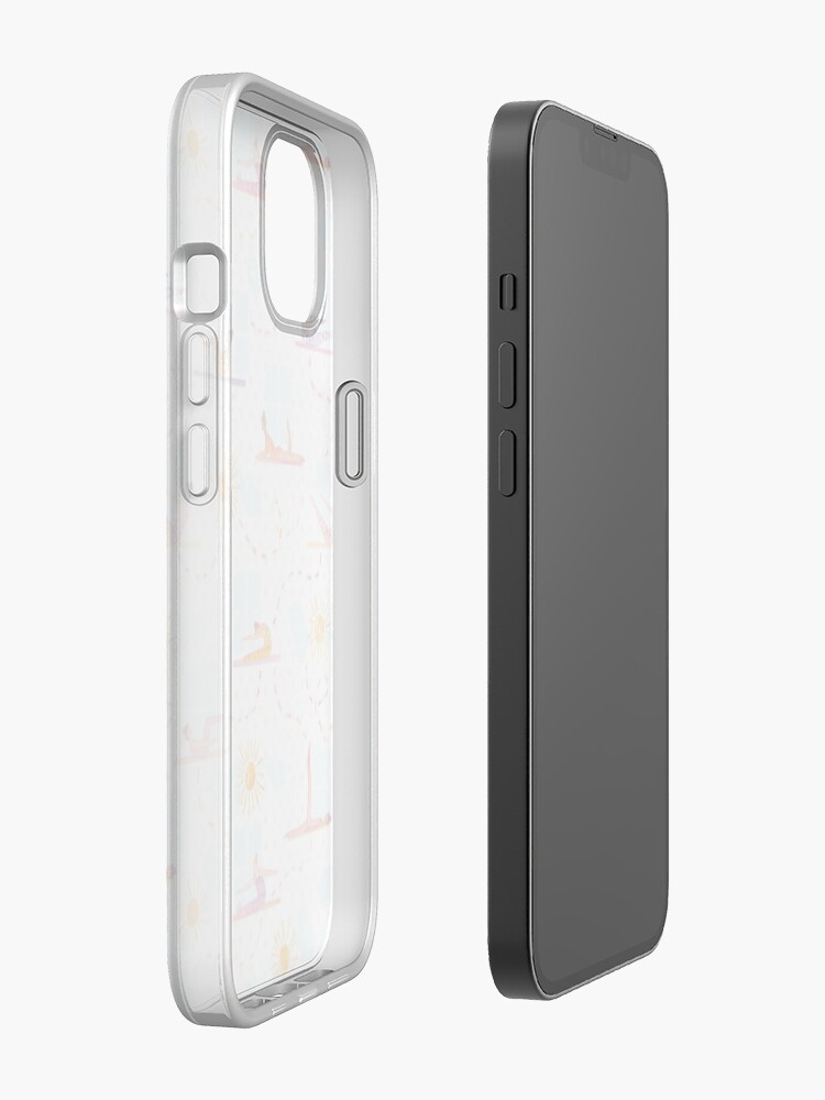 Alternate view of Morning Pilates - Watercolor iPhone Case