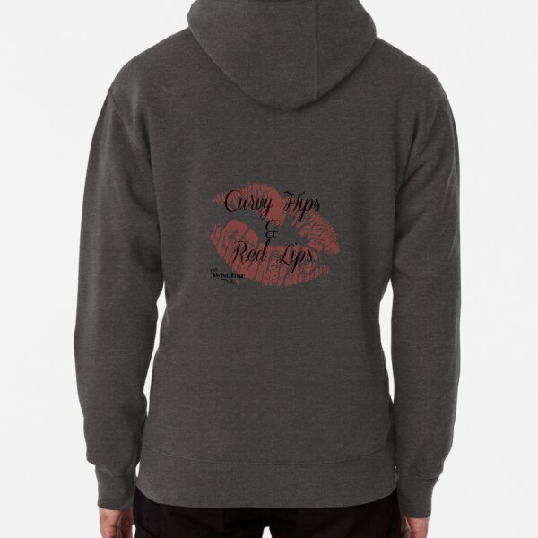 Curvy Hips & Red Lips Pullover Hoodie