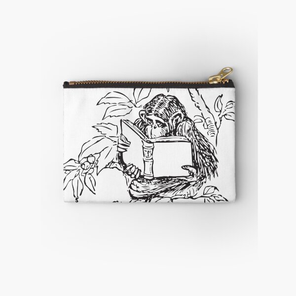 Item preview, MONKEY READING Vintage Art designed and sold by Bruce ALMIGHTY Baker.