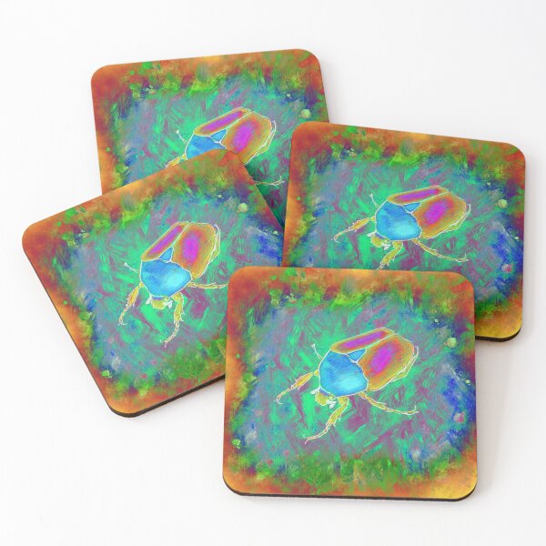 Item preview, Protaetia cuprea ignicollis (Flower Beetle) - Psychedelic version designed and sold by thevexedmuddler.