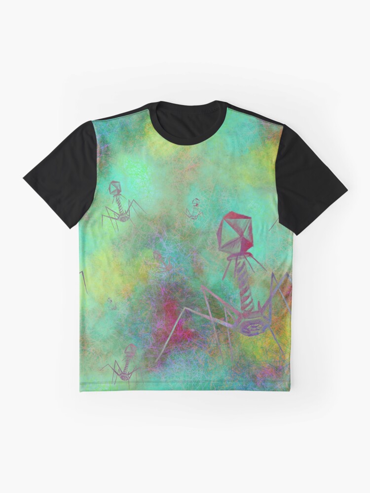 Alternate view of Bacteriophage Invasion Graphic T-Shirt