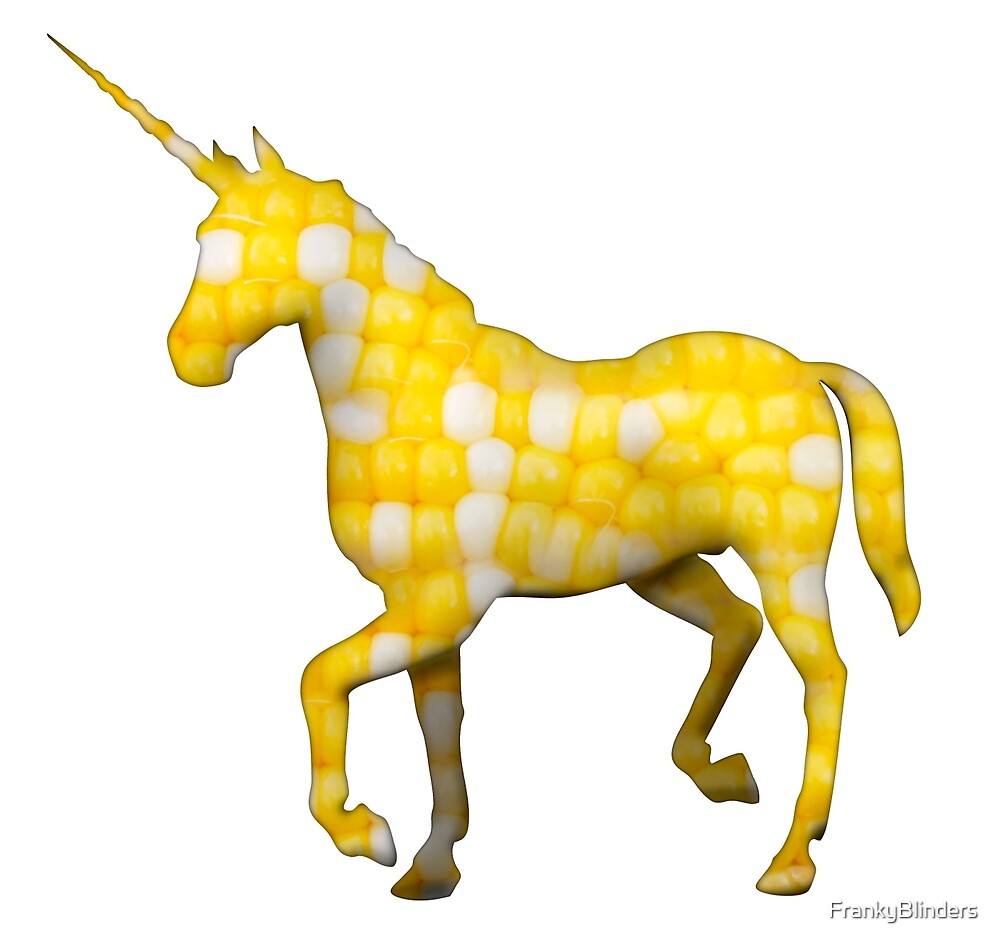 "Unicorn on the Cob" by FrankyBlinders Redbubble