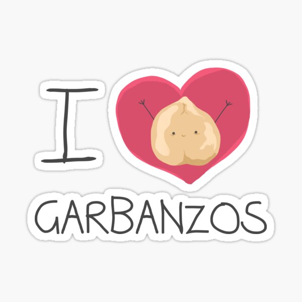I love garbanzos Pegatina