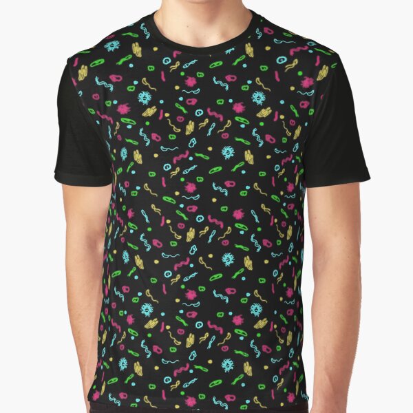 Fluorescent Microbes Graphic T-Shirt