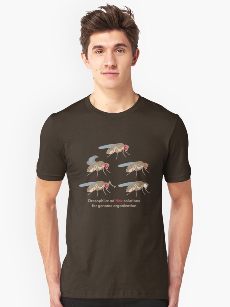 Alternate view of Drosophila Mutations: Ad Hox Solutions for Genome Organization Slim Fit T-Shirt