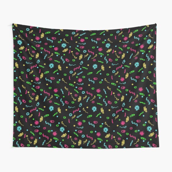 Fluorescent Microbes Tapestry