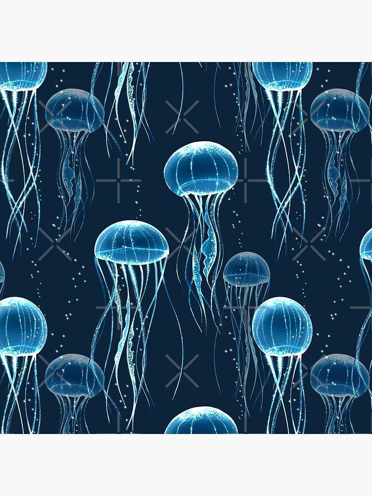 Glowing jellyfish by Gribanessa